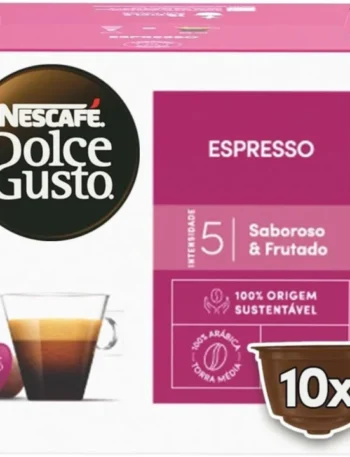 cápsulas de espresso nescafé dolce gusto para preparo de café