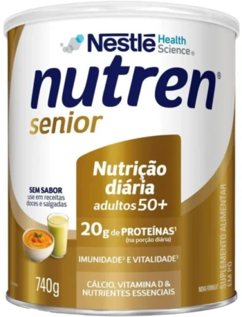 Nutren Senior suplemento alimentar sem sabor em pó 740g