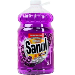 Sanol Desinfetante Líquido Para Uso Geral Lavanda 5 Litros