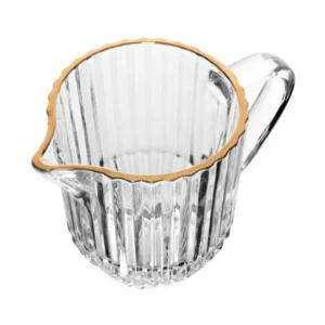 Leiteira de Cristal 220ml com Fio de Ouro Wolff Império